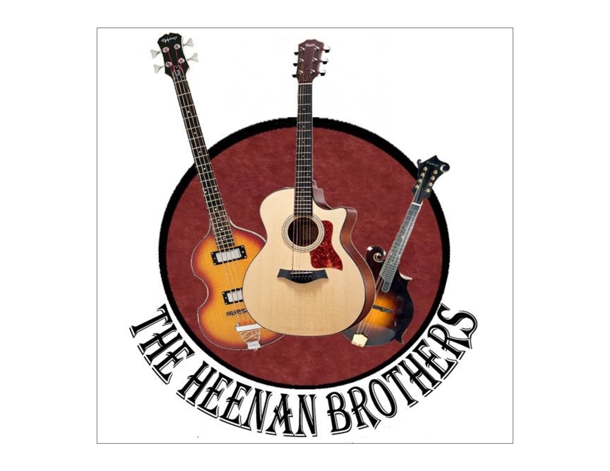 The Heenan Brothers logo, featuring the banner "The Heenan Brothers" beneath 3 guitars
