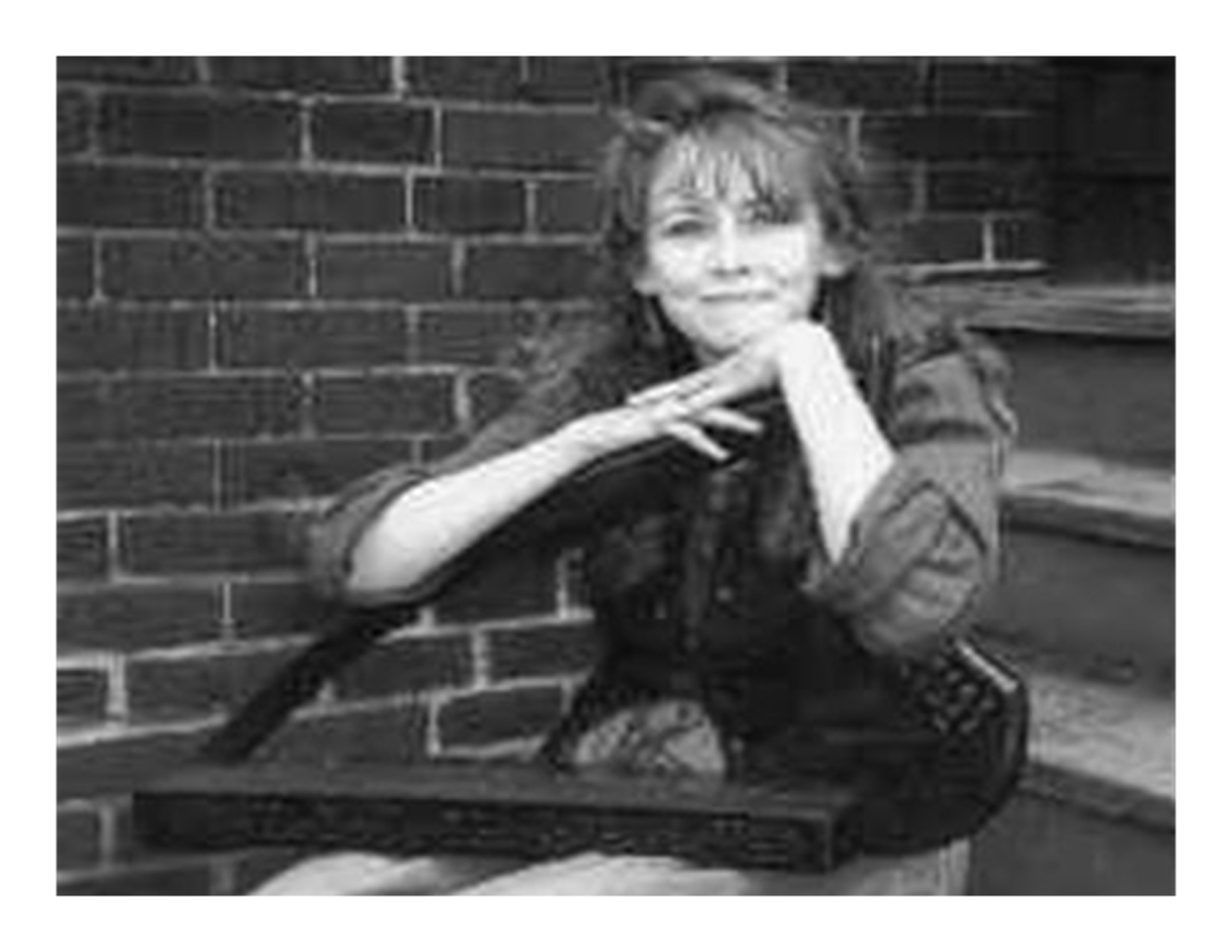 A black and white photograph of Lorna MacDonald Czarnota